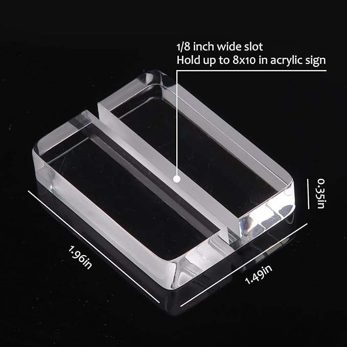 Acrylic Plaque Stands - Plaque To Reality