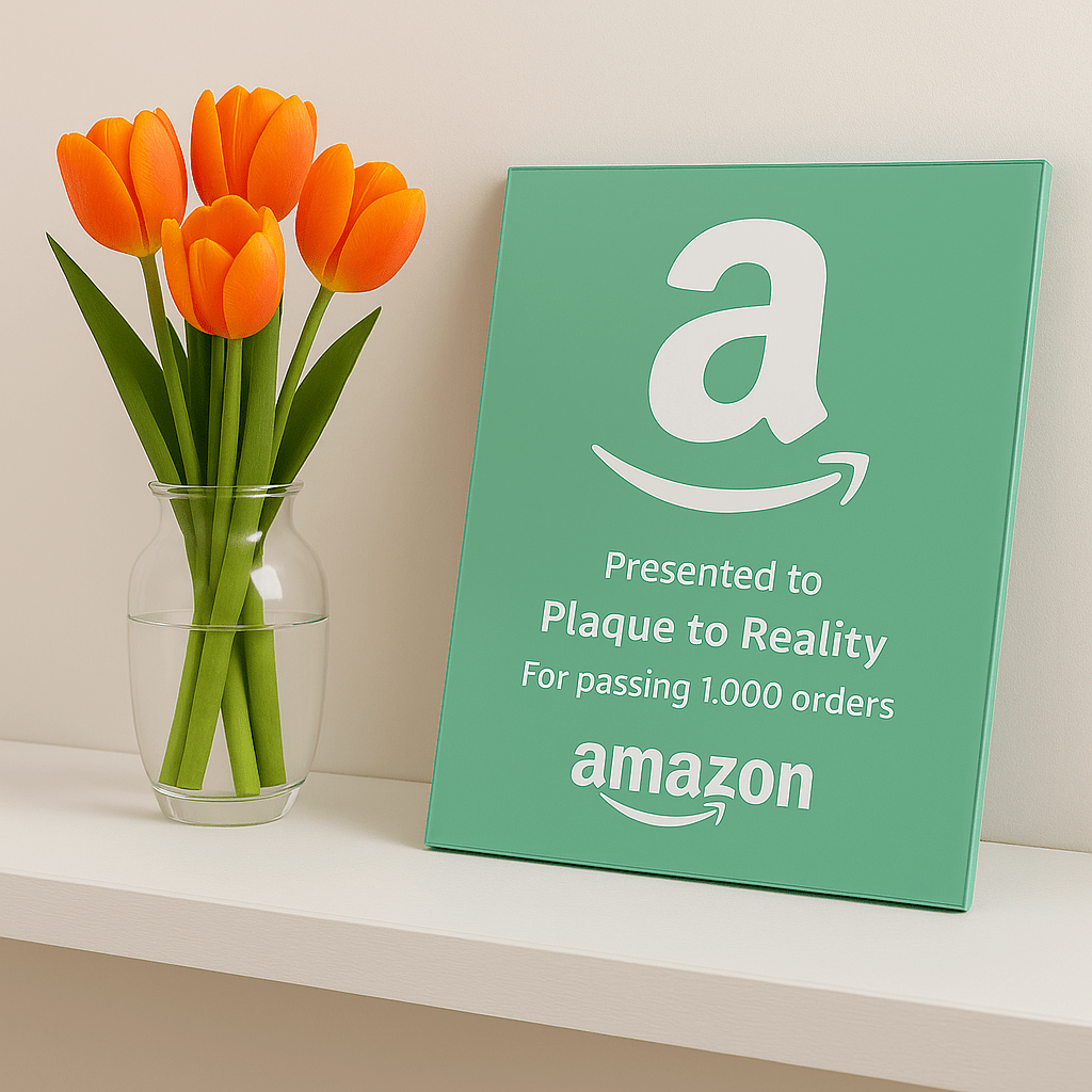 Amazon Award - Plaque To Reality