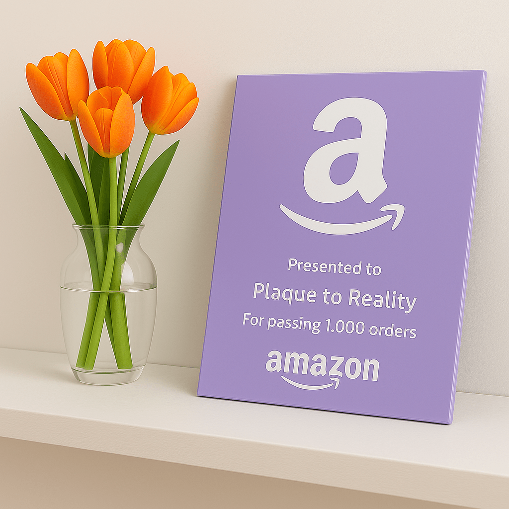 Amazon Award - Plaque To Reality