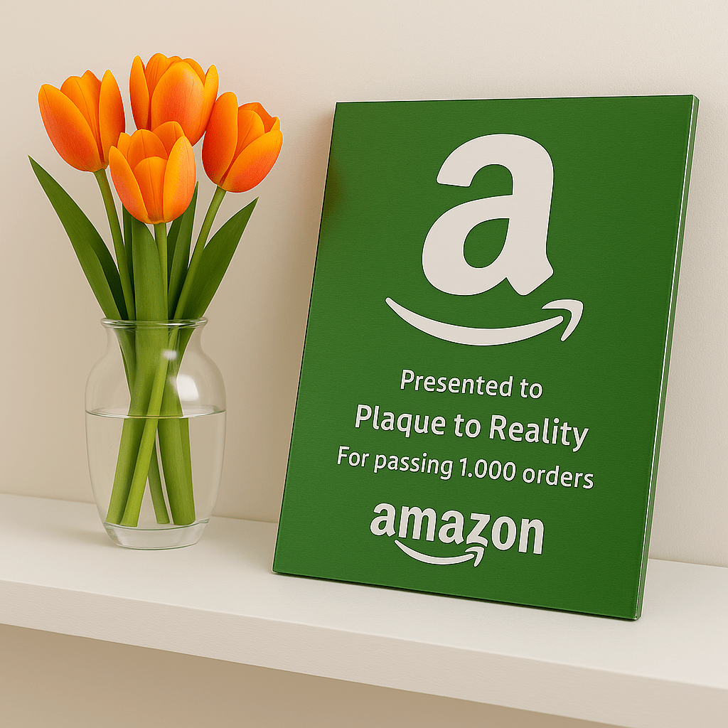 Amazon Award - Plaque To Reality