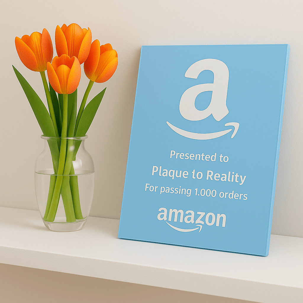 Amazon Award - Plaque To Reality