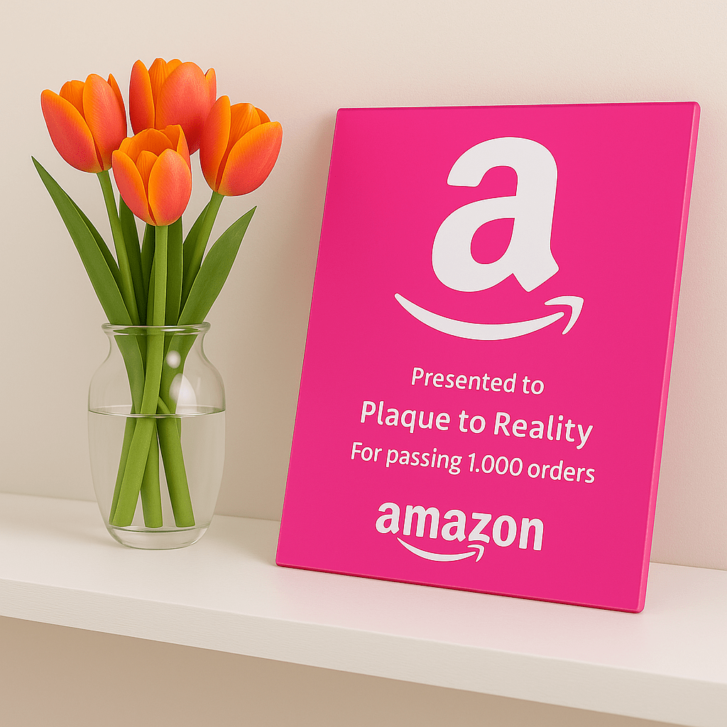 Amazon Award - Plaque To Reality