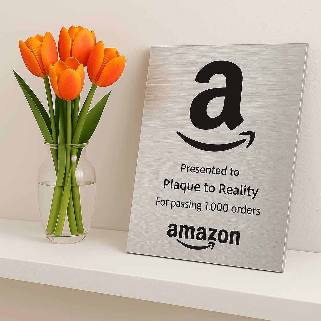 Amazon Award - Plaque To Reality