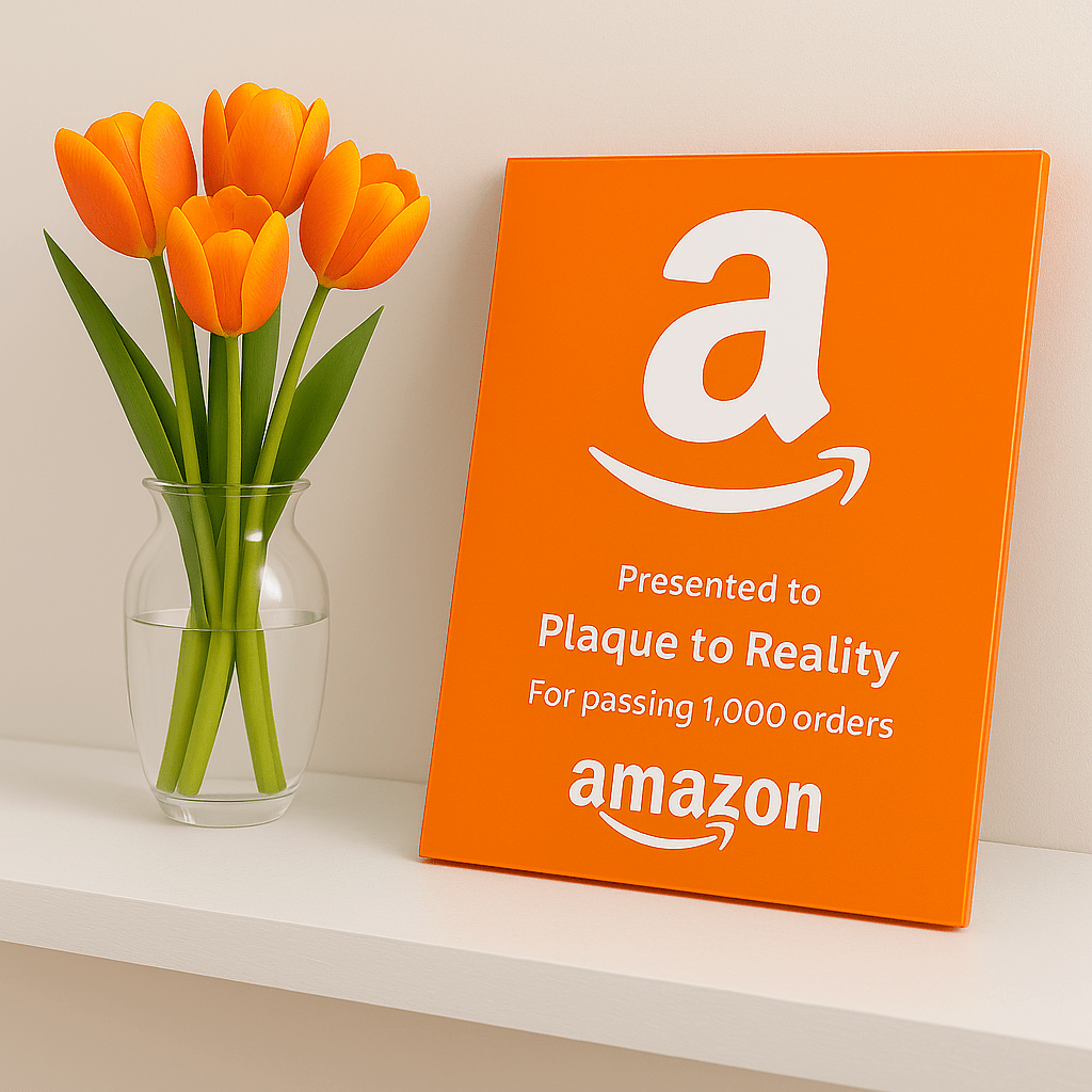 Amazon Award - Plaque To Reality