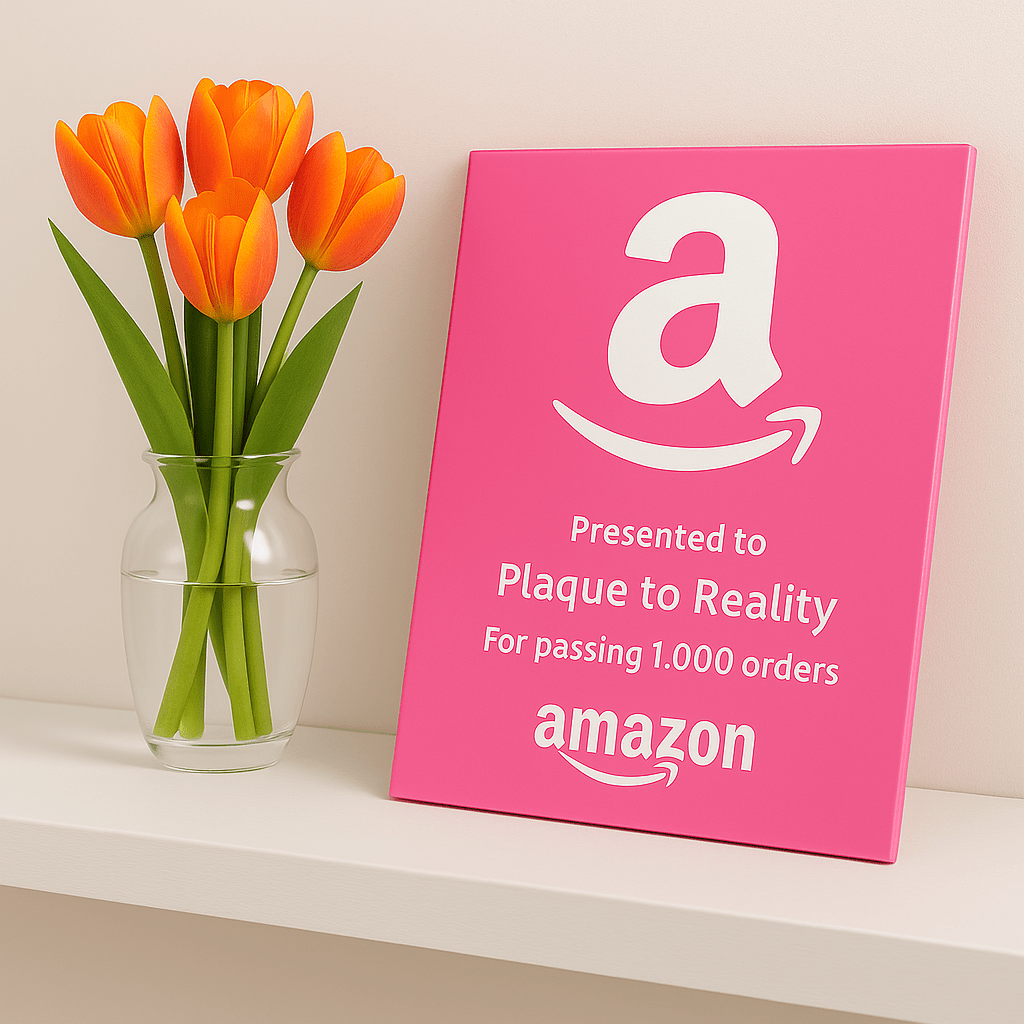 Amazon Award - Plaque To Reality