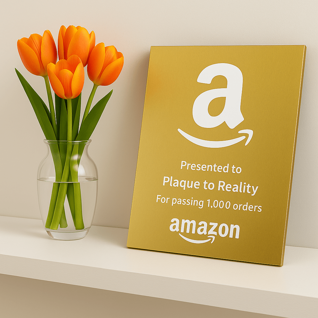 Amazon Award - Plaque To Reality