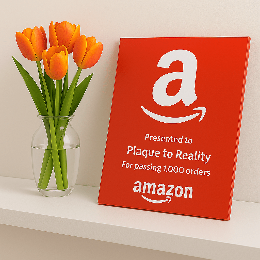 Amazon Award - Plaque To Reality