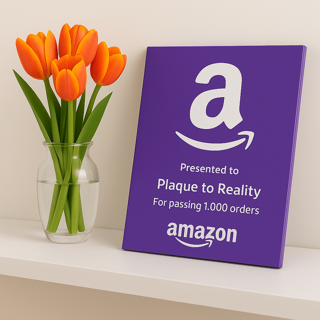 Amazon Award - Plaque To Reality