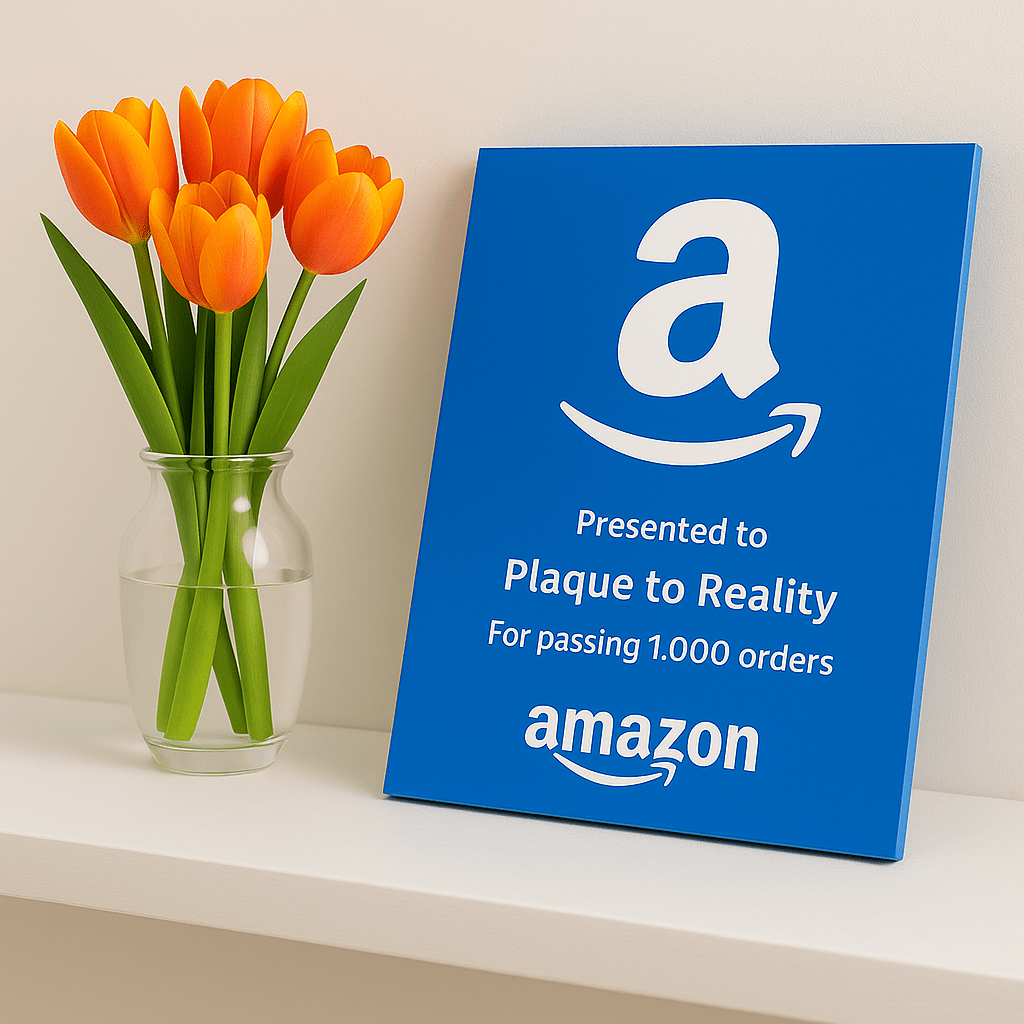 Amazon Award - Plaque To Reality