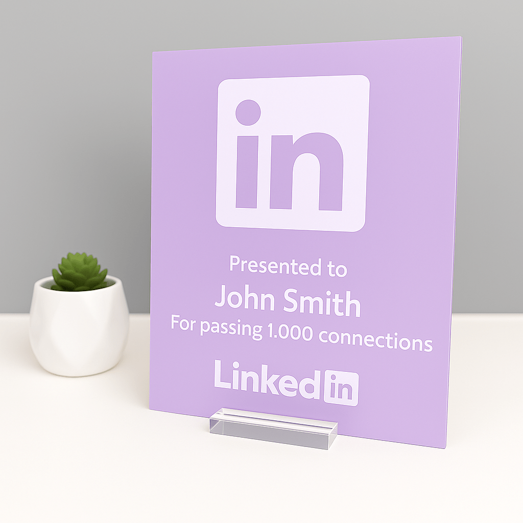 LinkedIn Award - Plaque To Reality