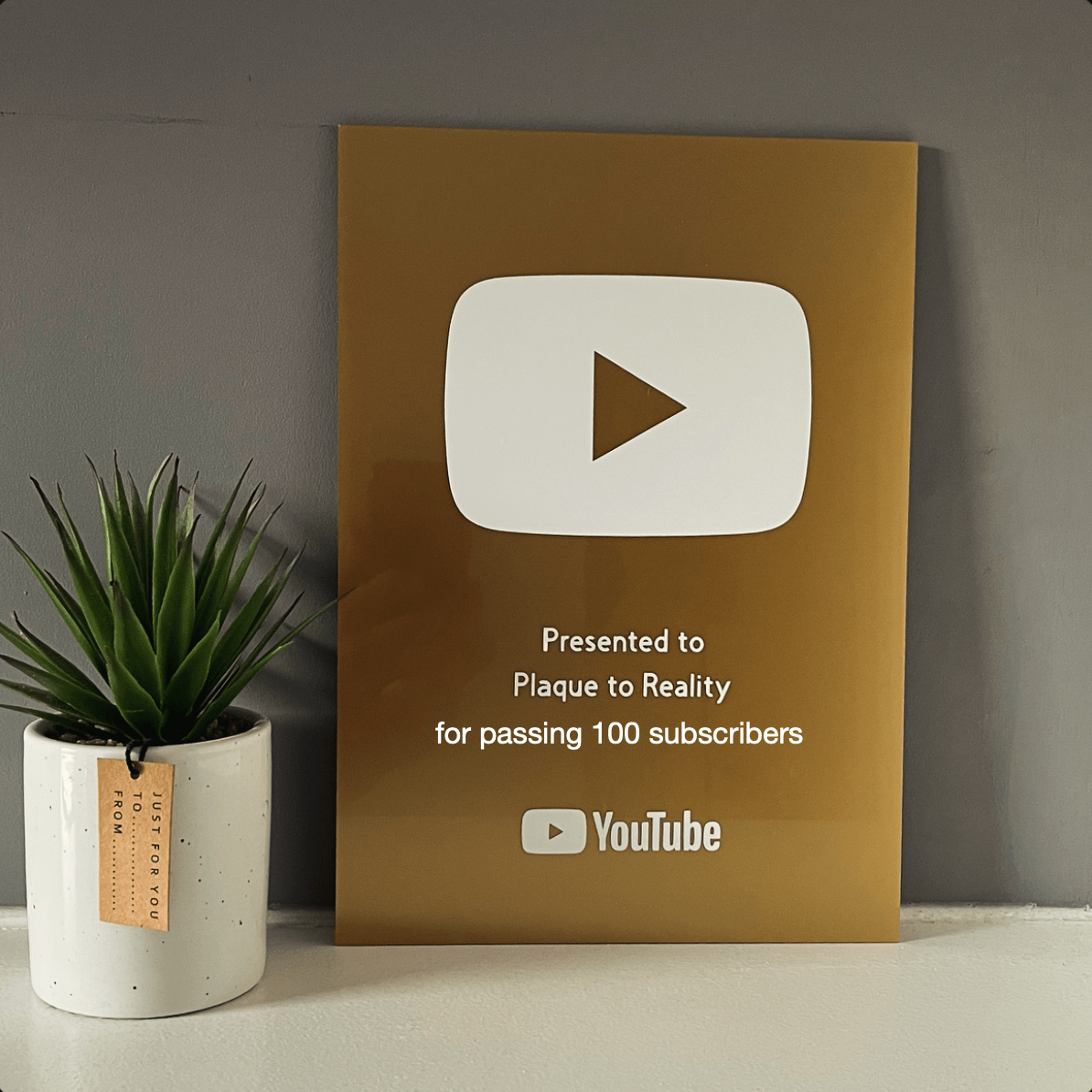 100 Subscriber YouTube Play Button