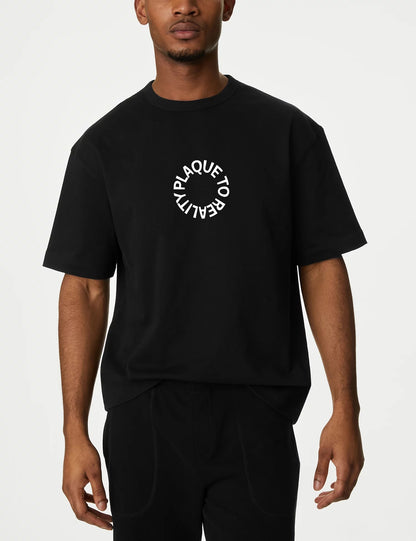 Black Oversized T-shirt Front