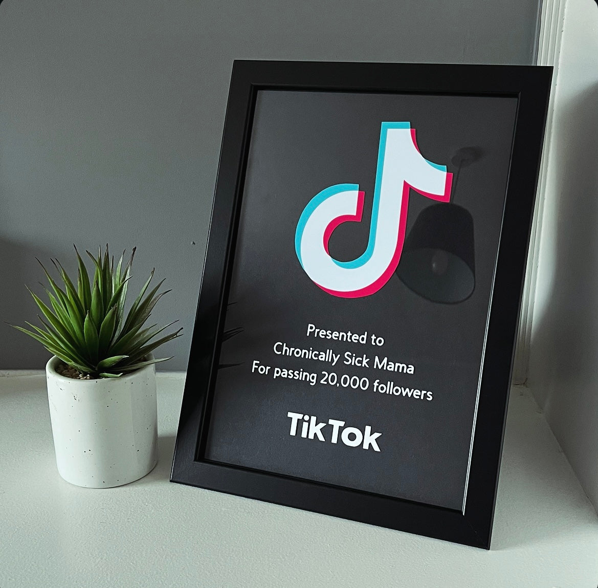 Black TikTok Award Frame