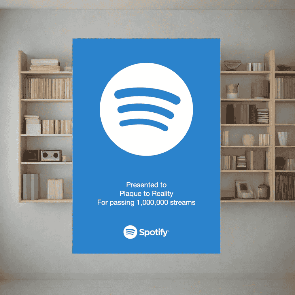 Spotify Streaming Award Blue