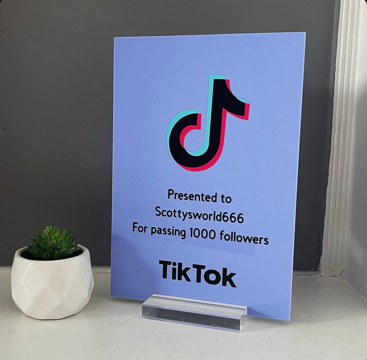 Bubblegum Blue TikTok Award