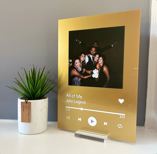 Gold Spotify Plaque