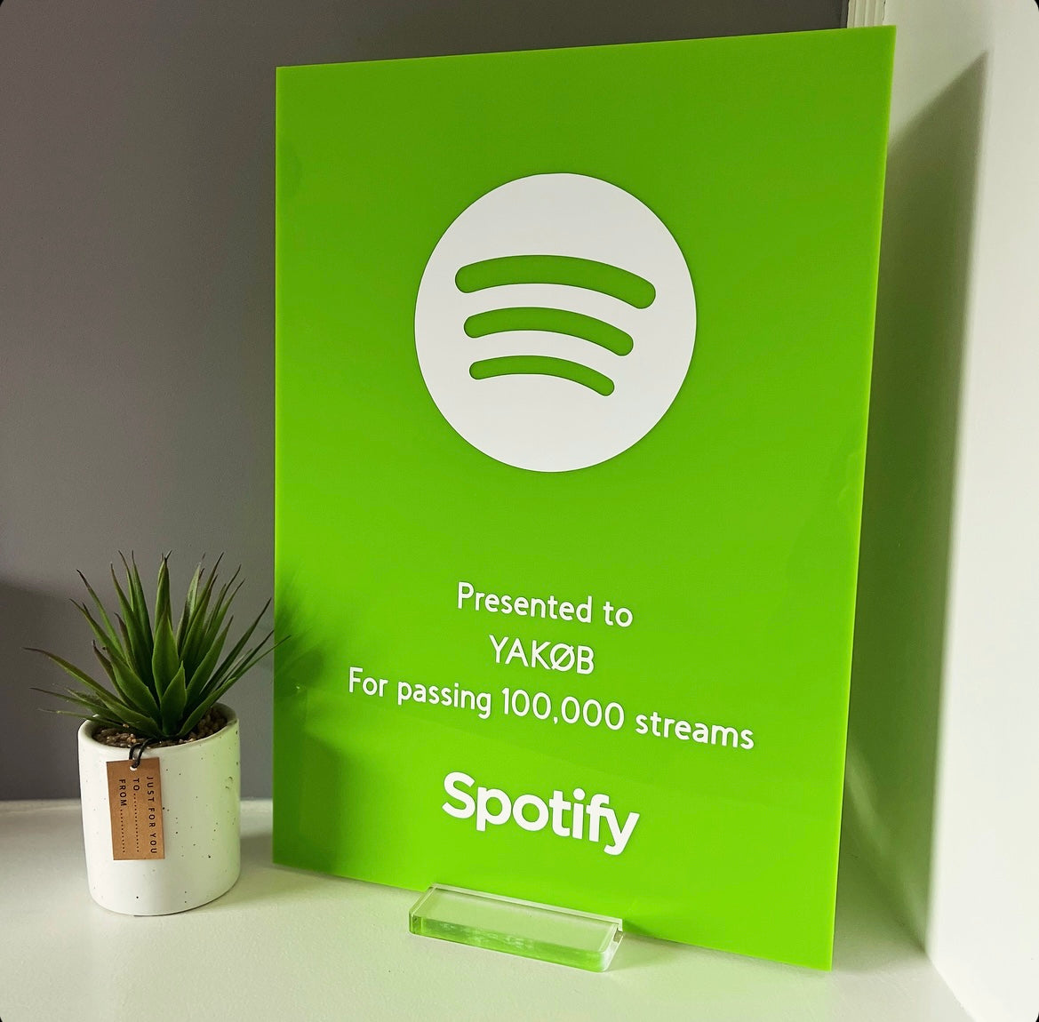 Green Spotify Streaming Award