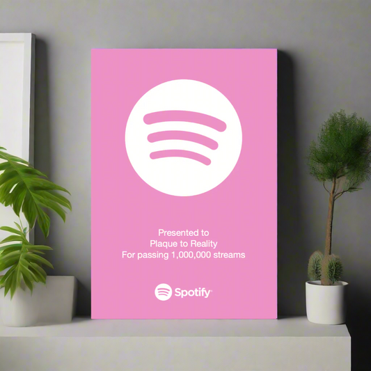 Spotify Streaming Award Pink