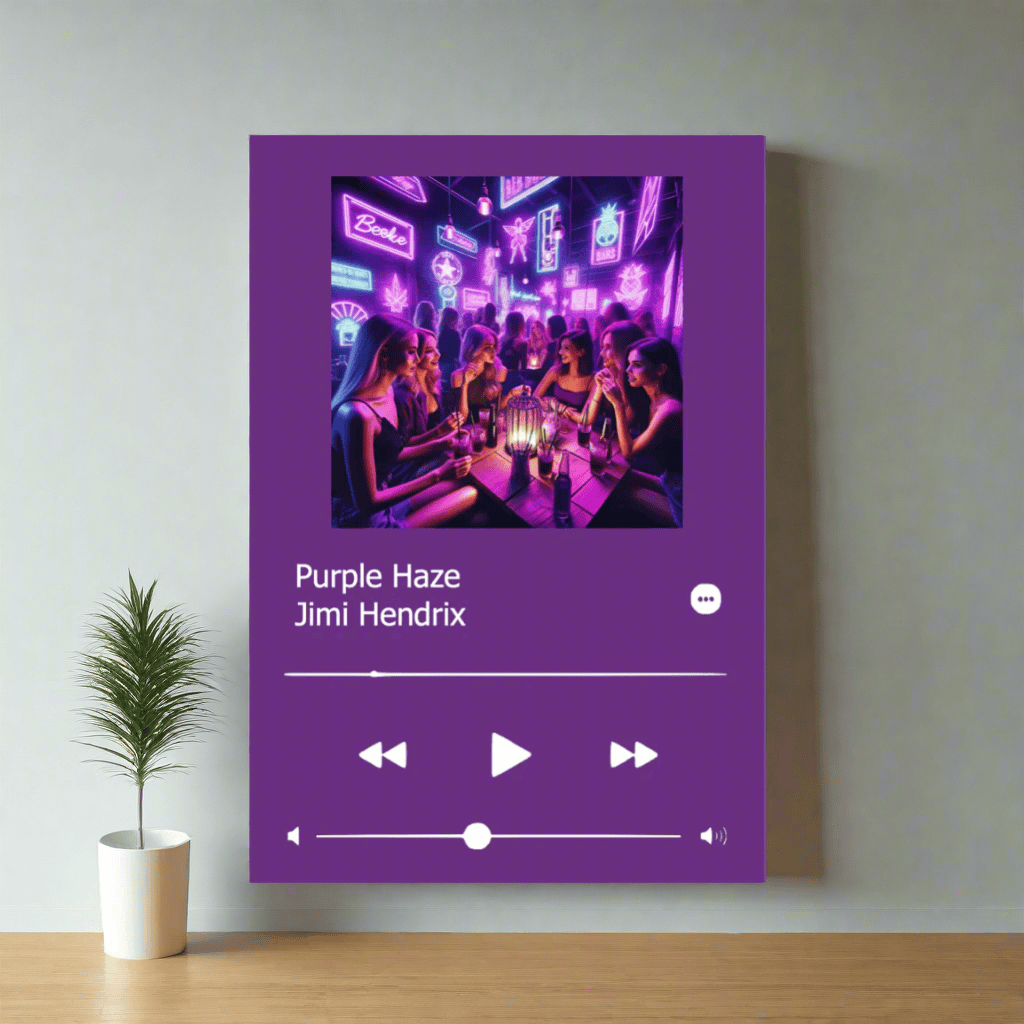 Apple Music Plaque Purple