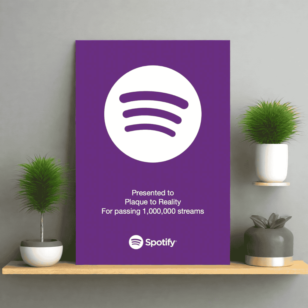 Spotify Streaming Award Purple