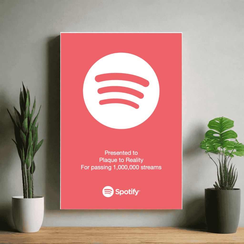 Spotify Streaming Award Raspberry Sherbet