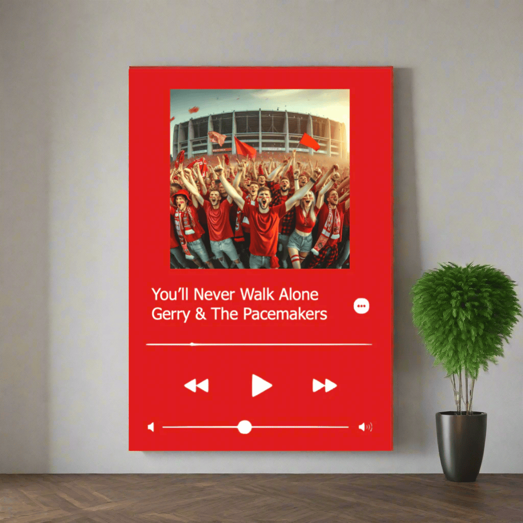 Apple Music Plaque Red