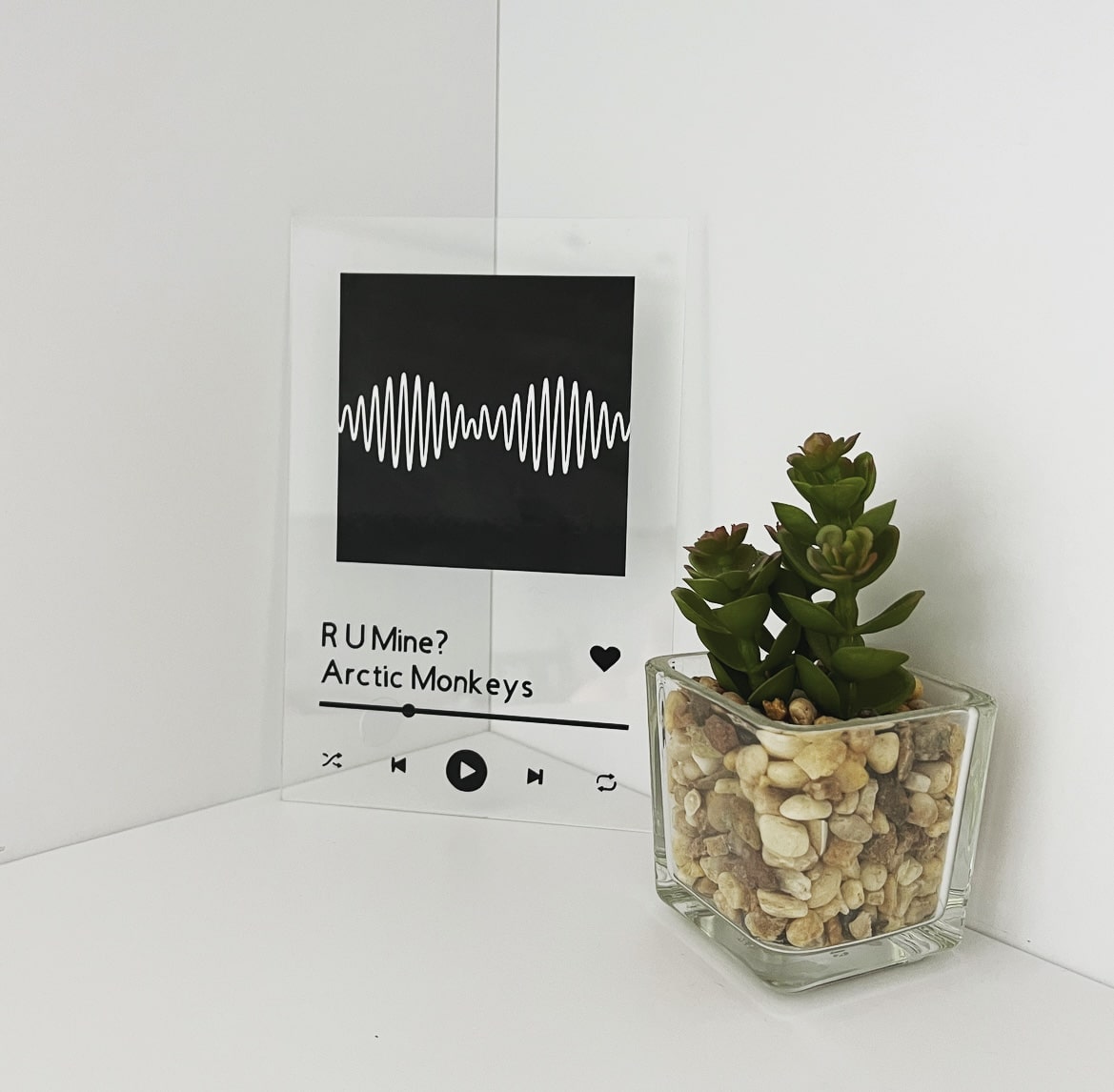 Small Clear Spotify Plaque