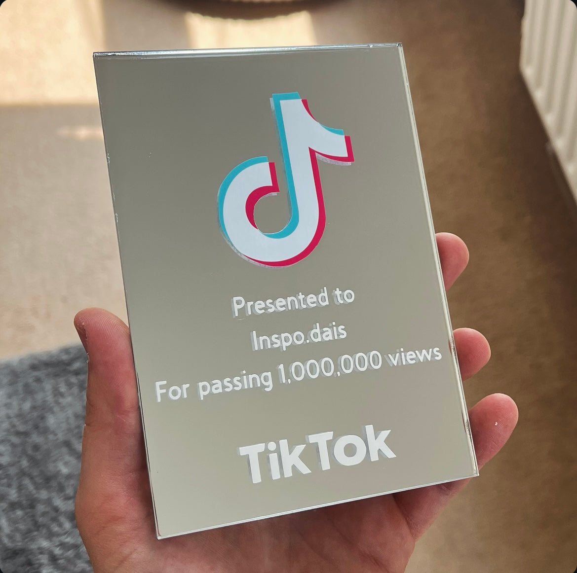 Small TikTok Award Mirror