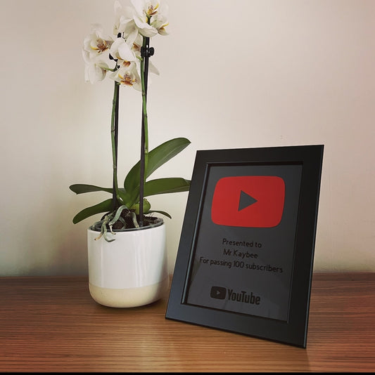 Small YouTube Play Button Frame
