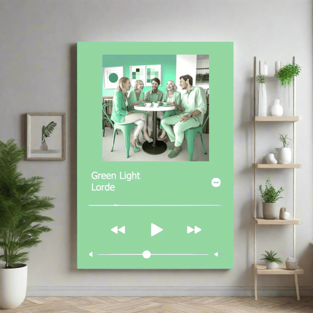 Apple Music Plaque Spearmint Green