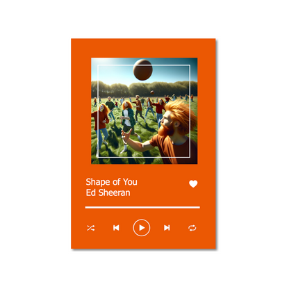 Spotify Plaque Orange