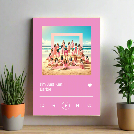 Spotify Plaque Pink