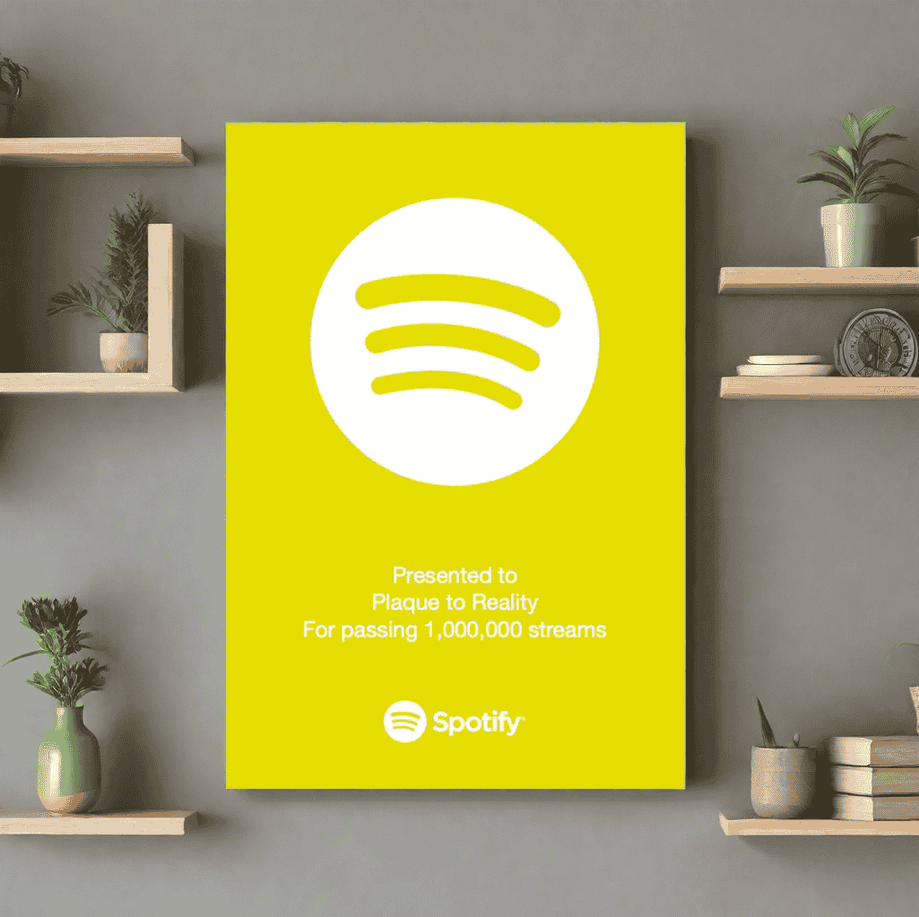 Spotify Streaming Award Yellow