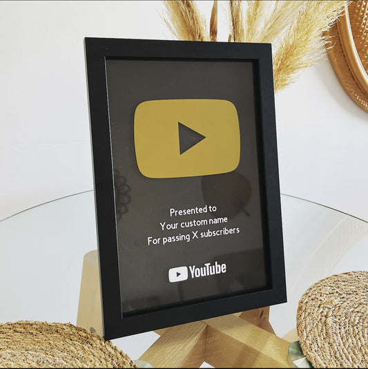 YouTube Play Button Frame