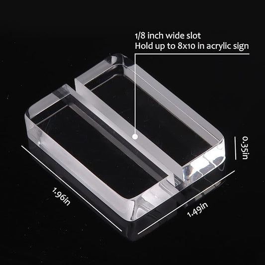 Acrylic Plaque Stands - Plaque To Reality