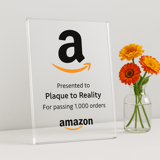Amazon Award - Plaque To Reality