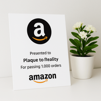 Amazon Award - Plaque To Reality