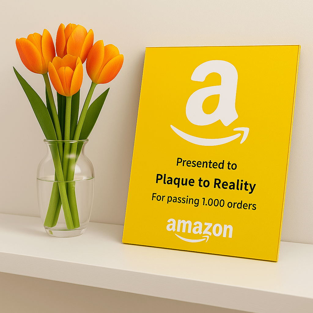 Amazon Award - Plaque To Reality