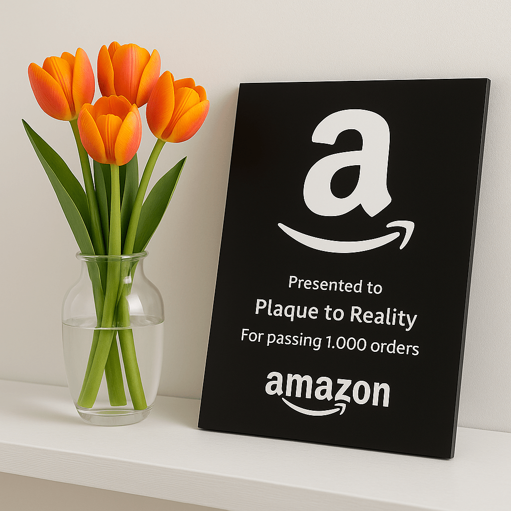 Amazon Award - Plaque To Reality