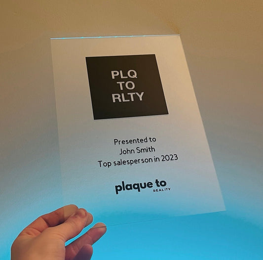 Company Award Plaques - Plaque To Reality
