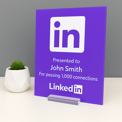 LinkedIn Award - Plaque To Reality