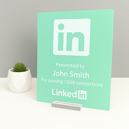 LinkedIn Award - Plaque To Reality