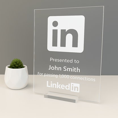 LinkedIn Award - Plaque To Reality