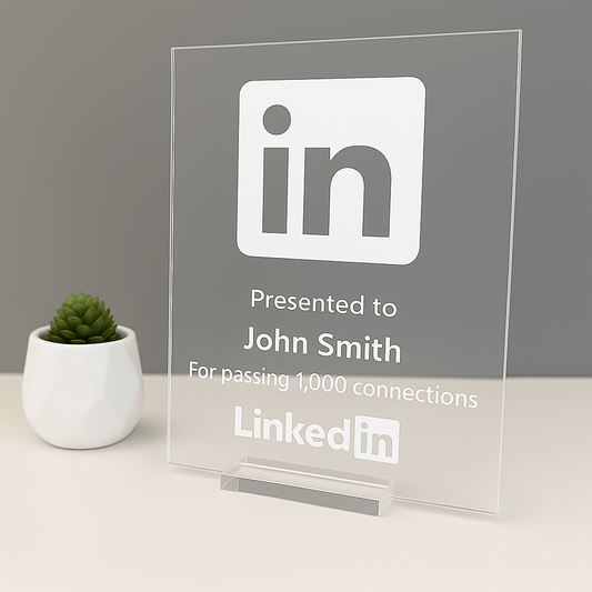 LinkedIn Award - Plaque To Reality