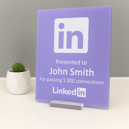 LinkedIn Award - Plaque To Reality