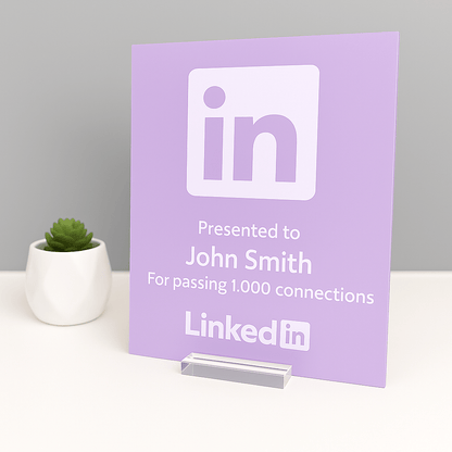 LinkedIn Award - Plaque To Reality