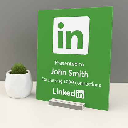 LinkedIn Award - Plaque To Reality