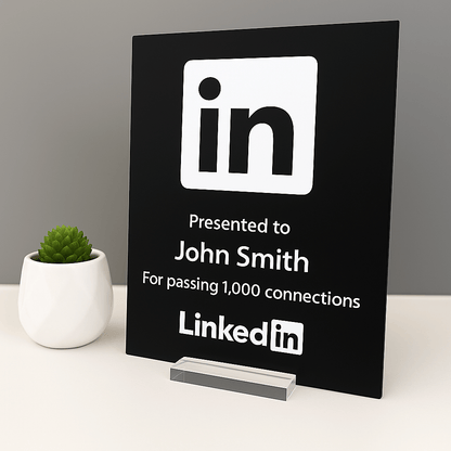 LinkedIn Award - Plaque To Reality