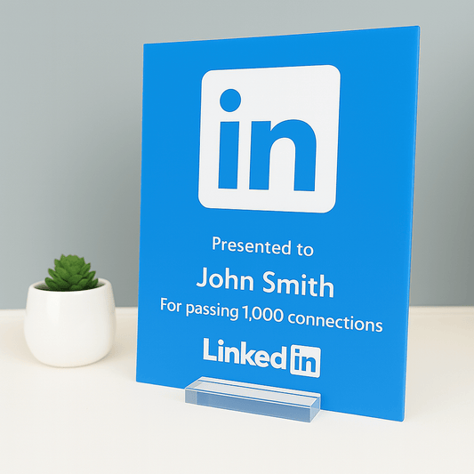 LinkedIn Award - Plaque To Reality