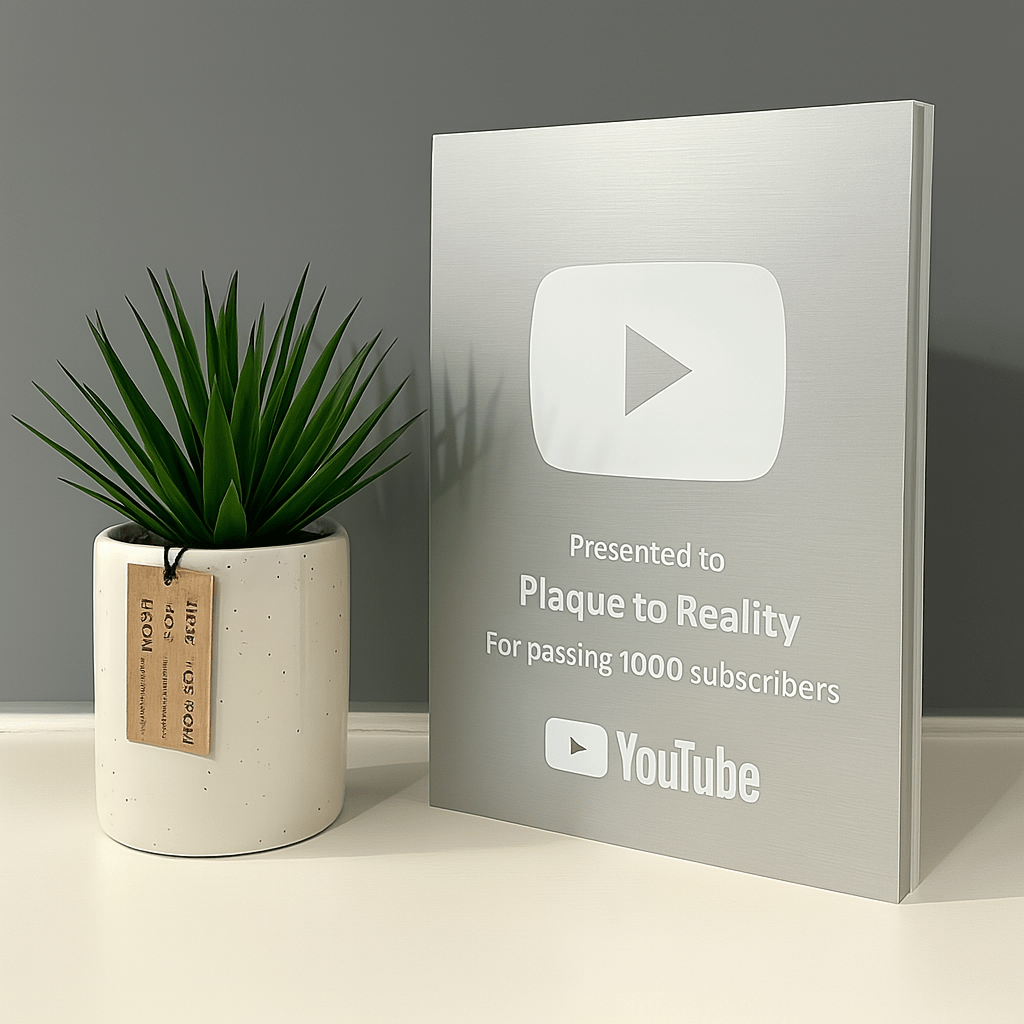 Premium YouTube Play Button - Plaque To Reality